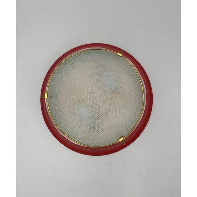 Vintage Ceiling Lights attributed to Fontana Arte, Italy, 1960s, Set of 2 For Sale - Image 4 of 5