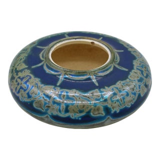 Circa 1900 English Pilkington Royal Lancastrian Pottery Low Luster Bowl For Sale