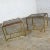 Thomasville Modern End Tables 2 Sizes Brass Plated Dark Wood & Smoked Glass Rectangles by Thomasville Furniture Style of Milo Baughman, a Pair For Sale - Image 4 of 17