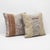 Mid-Century Modern Faded Oushak Rug Pillow Cover 20'' X 20'' - Set of Two For Sale - Image 3 of 4