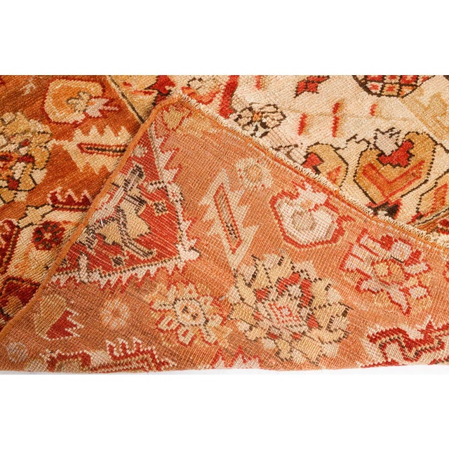 Turkish Antique Turkish Oushak Runner For Sale - Image 3 of 8