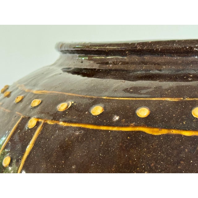 19th Century Glazed Ceramic Martaban Jar From Burma For Sale - Image 9 of 15