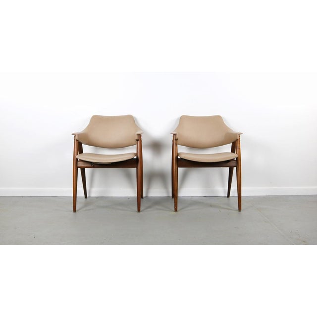 1960s Vintage Pierre Pauline for Thonet Bentwood Accent/Side Chairs- A Pair For Sale - Image 4 of 7