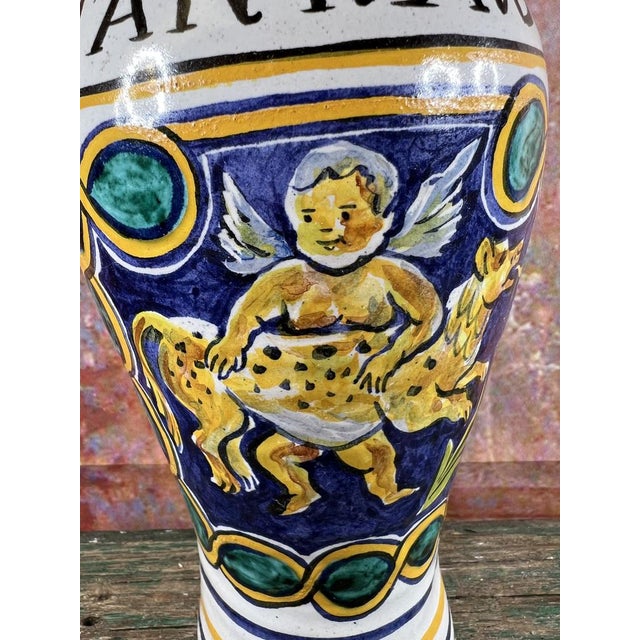 Black Vintage Pharmacy Jar or Vase For Sale - Image 8 of 13