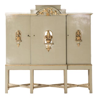 Swedish Grace Cabinet in Paint and Wood, 1920s For Sale
