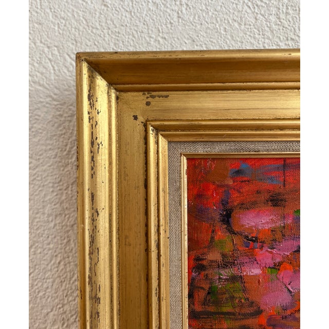 André René César Brechet, Coucher du soleil au Pont Royal et Notre Dame, Paris, Oil on Canvas, Framed For Sale - Image 7 of 10