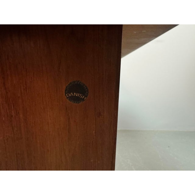 Mid-Century Sliding Bar Coffee Table in Wood with Concealed Bar Compartments by E. Pedersen, Denmark, 1960s For Sale - Image 9 of 14