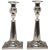 Silver Candlesticks from Haller, Augsburg Germany, Set of 2 For Sale