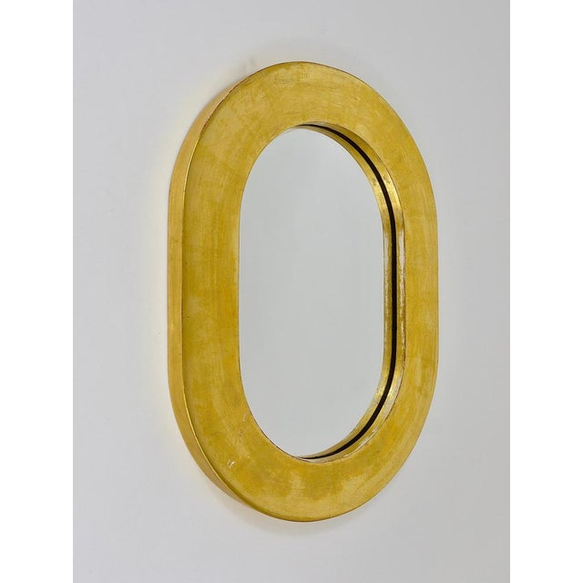 Mid-Century Gold-Plated Wall Mirror attributed to Carl Auböck, Austria, 1960s For Sale - Image 9 of 15