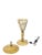 Brown Vintage French Marble & Brass Table Lamp in the Style of Gio Ponti, 1960s For Sale - Image 8 of 18