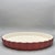 French Vintage Emile Henry France Burgundy Red Stoneware Fluted Tart Pan For Sale - Image 3 of 8