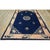 Chinese - Peking Antique Rectangle Wool 1920s Knotted Hallway Runner Blue Rug, Circa Date: 1920s. This exceptional hand-...