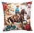 Western Galloping Cowboy & Horse Feather/Down Pillow For Sale - Image 4 of 4