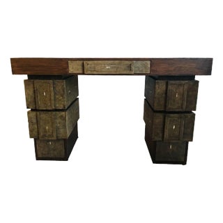 1990s R & Y Augousti Shagreen Desk For Sale