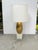 2020s Modern Brass Lamp on Marble Cube Base For Sale - Image 5 of 7