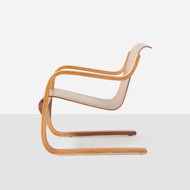 Mid-Century Modern 1930s Rare Model 31 Lounge Chair by Alvar Aalto For Sale - Image 3 of 6