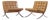 Mies Van Der Rohe for Knoll Mid Century Barcelona Lounge Chairs - Pair For Sale