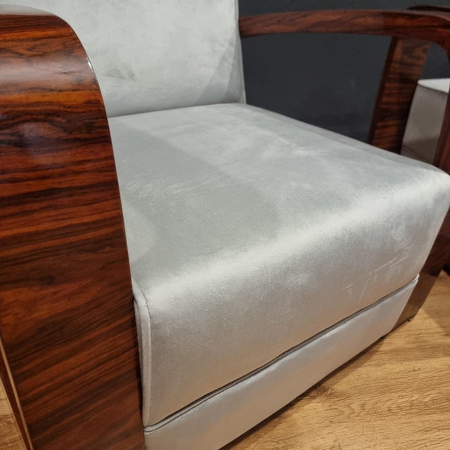 Vintage Chairs with Canaletto Walnut Armrests, Set of 2 For Sale - Image 12 of 15