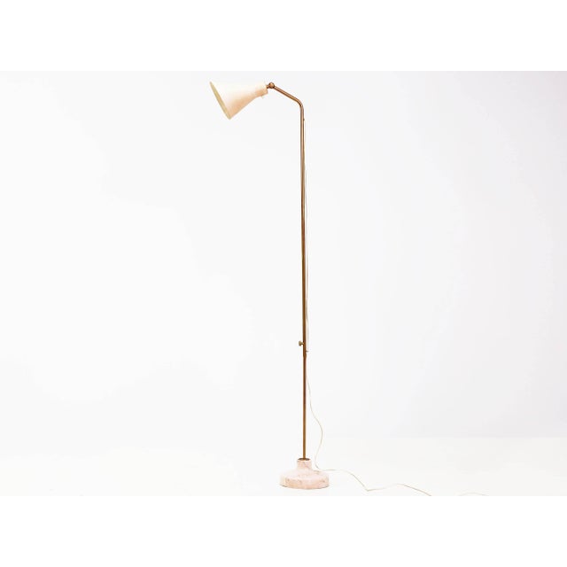 Adjustable LT3 Alzabile Floor Lamp in Portugal Pink Marble by Ignazio Gardella for Azucena, Italy, 1949 For Sale - Image 10 of 10
