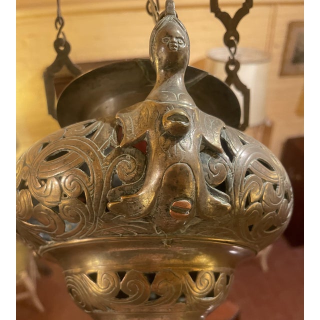 Antique German Hanging Lamp, 1500s For Sale - Image 12 of 18