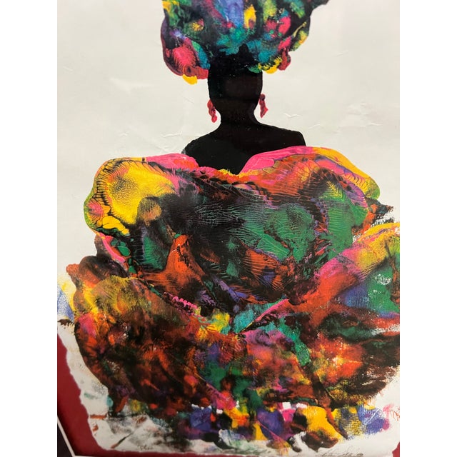 Selma Joyce Glass "Exotic Lady" Limited Edition Print Edition 74 of 1700, Signed For Sale - Image 10 of 12