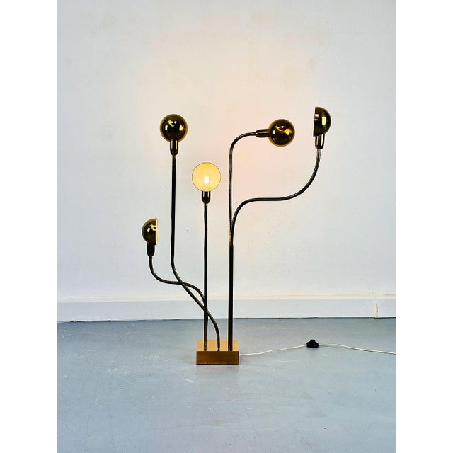 Mid-Century Modern Hydra Floor Lamp by Pierre Folie for Jacques Charpentier, France, 1970s For Sale - Image 3 of 18