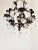 1950s 1950s French Style Wrought Iron & Tole Chandelier With Crystals For Sale - Image 5 of 11