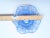 1930s Fenton Art Glass Basket Weave With Open Edge Blue Opalescent Double Crimped Bowl For Sale In Philadelphia - Image 6 of 8