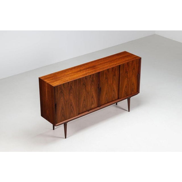 Model 19 Highboard in Rosewood by Gunni Omann for Omann Jun, Denmark, 1960 For Sale - Image 4 of 18