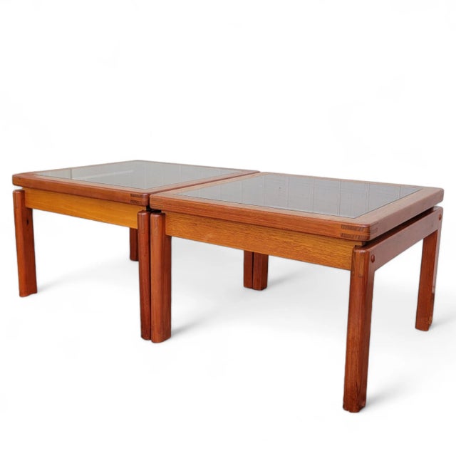 Mid-Century Modern Danish Teak Side Tables - Kristiansen & Thomassen Vintage - Mid-Century Modern Set of 2 For Sale - Image 3 of 8