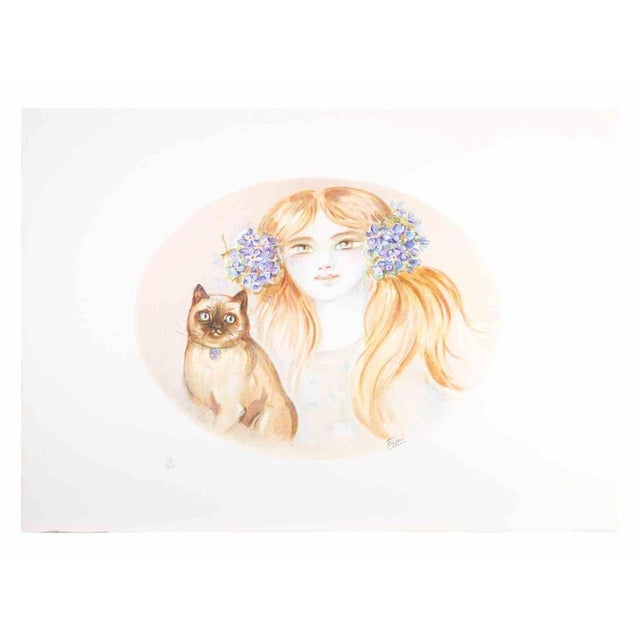 Lithograph on paper realized by Felicita Frai. Edition of 125. Hand signed and numbered in pencil. Excellent condition....