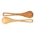 Early 20th Century Maasai Olivewood Serving Spoon Set with Bone Inlay Kenya For Sale
