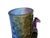 Cerulean Crystal Glass Horse Theme Oval Brush Pot Vase Shape Mix Color Art Figure For Sale - Image 8 of 12