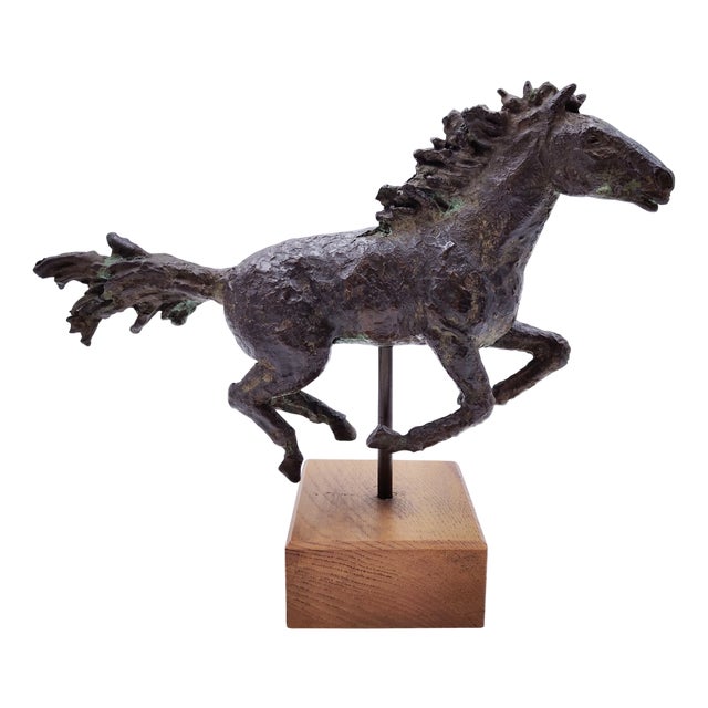 Bronze Running Horse by Piero Augusto Donati, Italy, 1980s-1990s For Sale