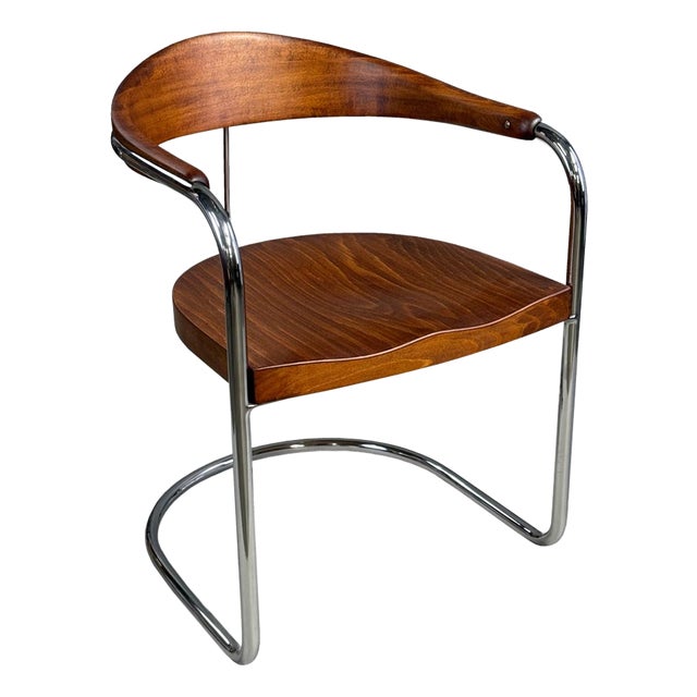 Bauhaus Chrome Chair SS33 by Luckhardt Brothers for Thonet, 1930s For Sale
