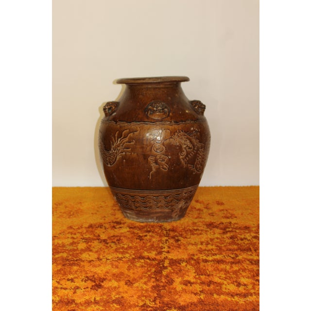 Ceramic 16th Century Ming Dynasty Martaban Vessel For Sale - Image 7 of 7