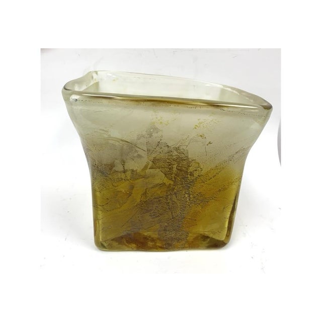 Organic Mid Century Slag Glass Vessel For Sale In New York - Image 6 of 11
