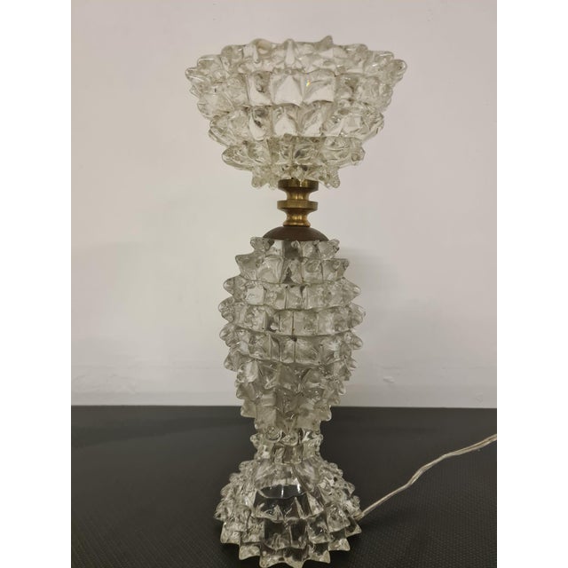 Lampshade in Rostrated Glass attributed to Ercole Barovier for Barovier & Toso, 1940s For Sale - Image 3 of 18