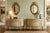 Cream 1990s Pair of Niermann Weeks Hand-Painted Neoclassical Sunburst Demilune Consoles For Sale - Image 8 of 12