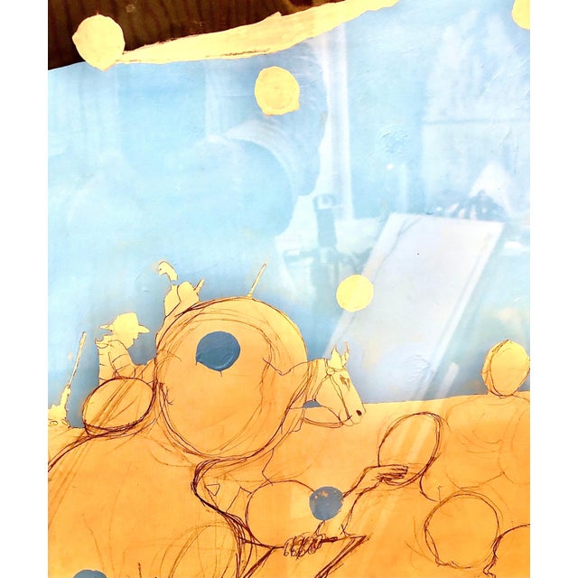 Black Scoli Acosta, Scoli Acosta Large Contemporary Mixed Media Painting LA Artist Dakota Nightshade, 2004 For Sale - Image 8 of 10