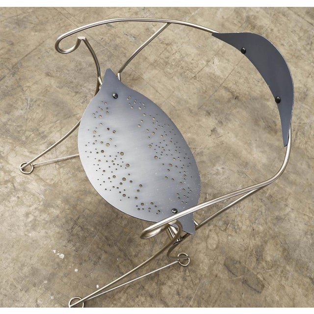 Metal Set of Clessidra Chairs by Ricardo Dalissi for Zanotta For Sale - Image 7 of 14