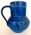 Handmade Rimini Blue Lacquered Ceramic Jug by Aldo Londi for Bitossi, Italy, 1960s For Sale - Image 6 of 12