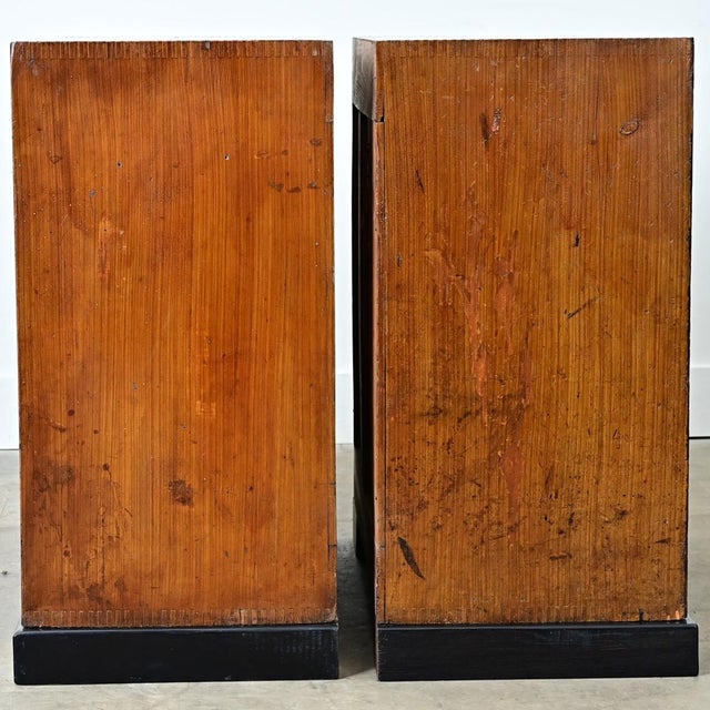 19th Century Pair of English Painted Pine File Drawers For Sale In Baton Rouge - Image 6 of 10