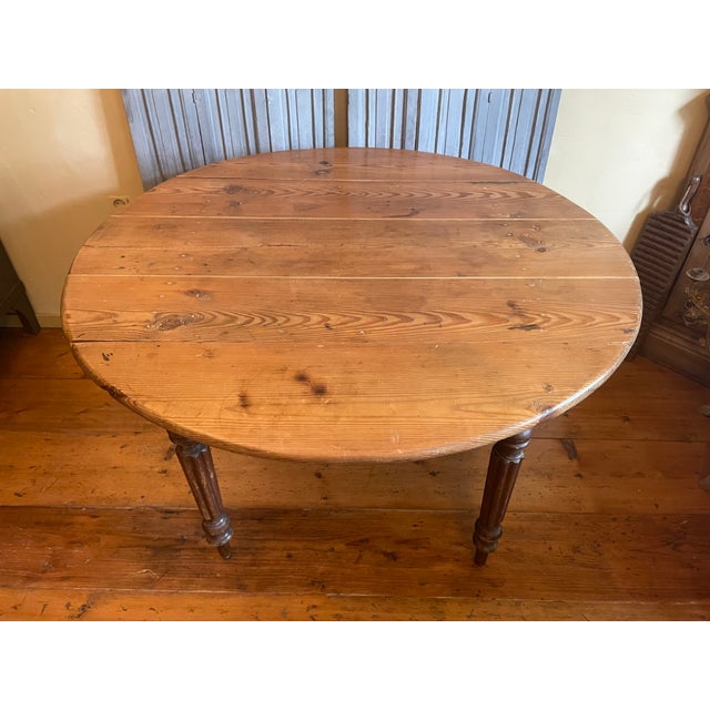 Antique French Drop-Leaf Table, 1890s For Sale - Image 4 of 18