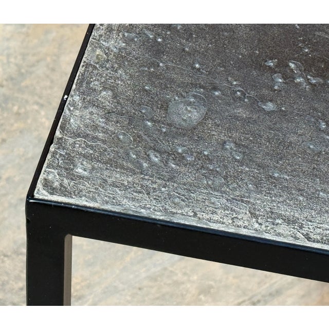 Black Vintage 1960's Steel & Slate Coffee Table by Floris Fiedeldij for Artimeta For Sale - Image 8 of 9