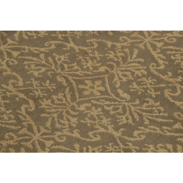 2010s Rug & Kilim’s European Style Rug in Brown and Gold With Floral Pattern “Cordoba” For Sale - Image 5 of 7