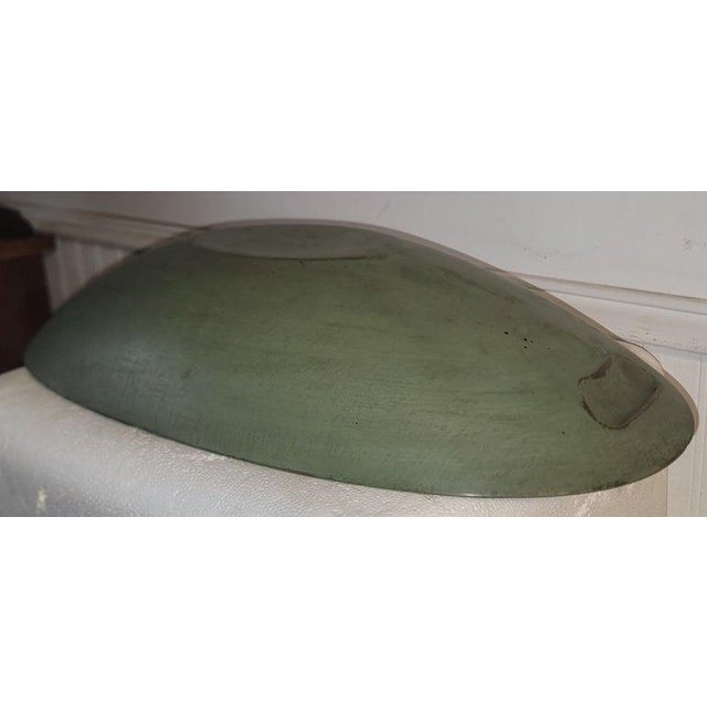 Early 20th Century Green Painted Bowl With Stone Fruit For Sale In Los Angeles - Image 6 of 7