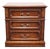 Davis Cabinet Co. Tawny Cherry Italian Inspired Traditional 25" Three Drawer Nightstand - Model 1907 For Sale