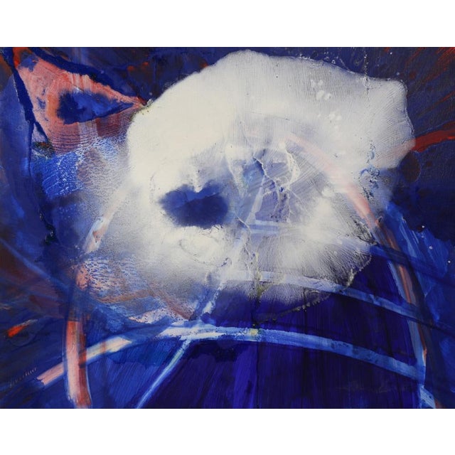 Rene Duvillier, Arc en Ciel Abstract Expressionist French Oil Painting Nouvelle École d'Paris, 1990 For Sale In Miami - Image 6 of 15