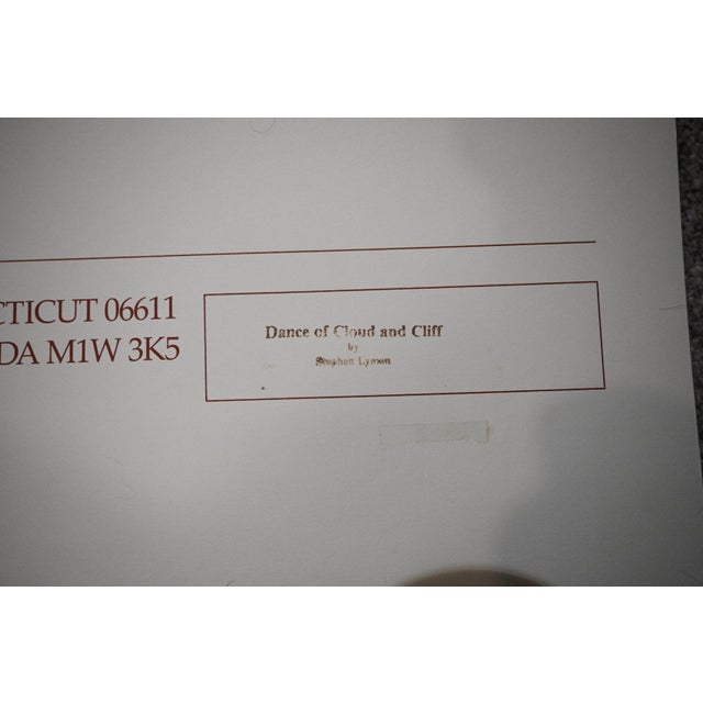 Printmaking Materials Stephen Lyman “Dance of Cloud and Cliff” Signed Limited Edition Lithograph, 1991 For Sale - Image 7 of 9